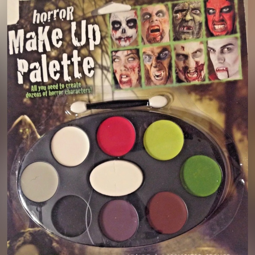 Fun World Unisex Makeup Kit Palatte Halloween Horror Clown Gothic Cosplay